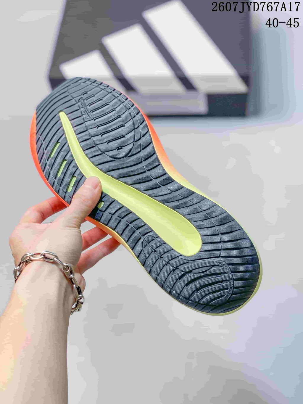 Adidas Supernova Rise Running Shoes in Dark Gray Orange 711570YWI - product image from the listing.