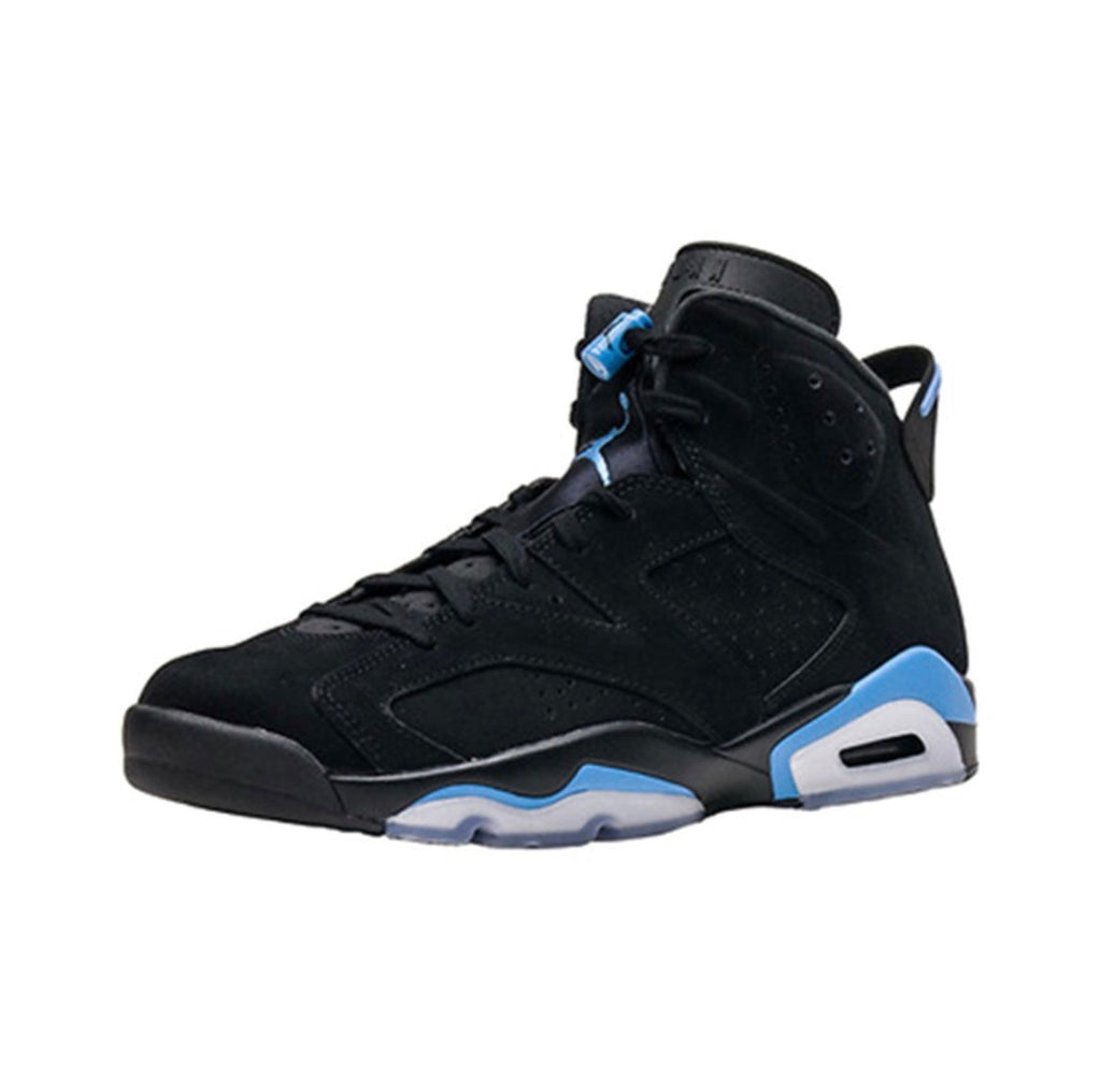 Air Jordan 6 UNC Black and University Blue Sneakers - product image from the listing.