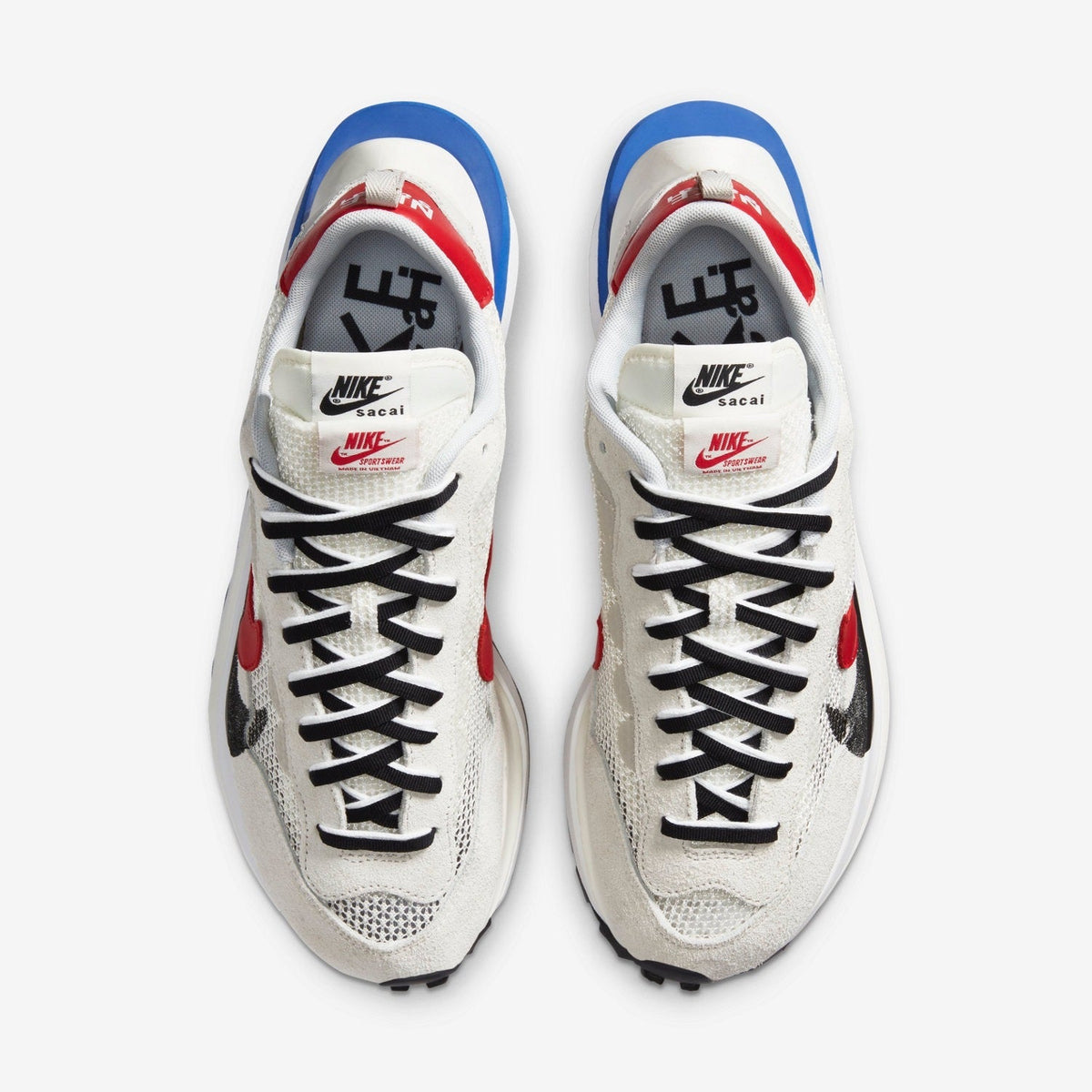 Nike sacai VaporWaffle Sneakers CV1363-100 in Grey White - product image from the listing.