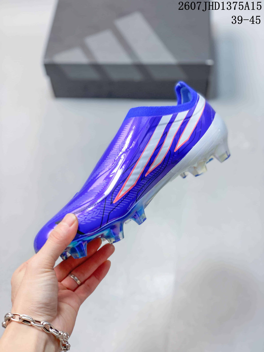 adidas F50 Elite Soccer Cleats in Purple 2607JHD1375A15 - product image from the listing.