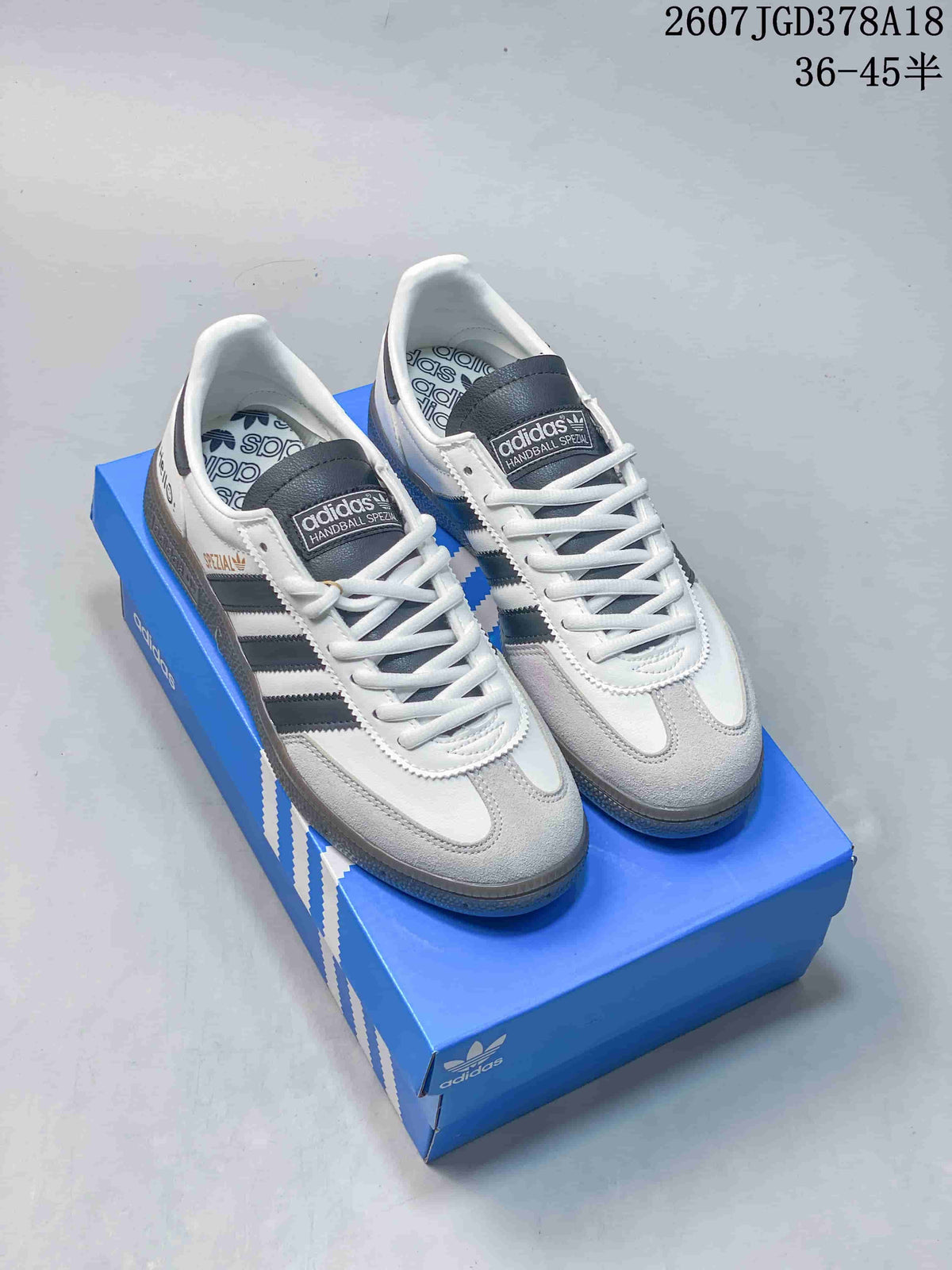 Adidas Originals JH5469 Custom Low-Top Sneakers in White Black - product image from the listing.