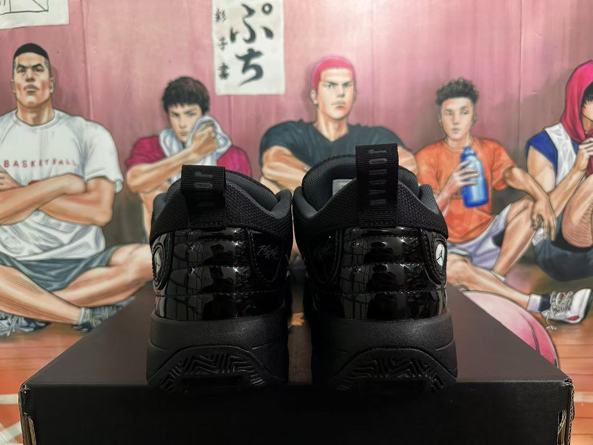 Jordan Black Warrior Basketball Sneakers, in Black - product image from the listing.