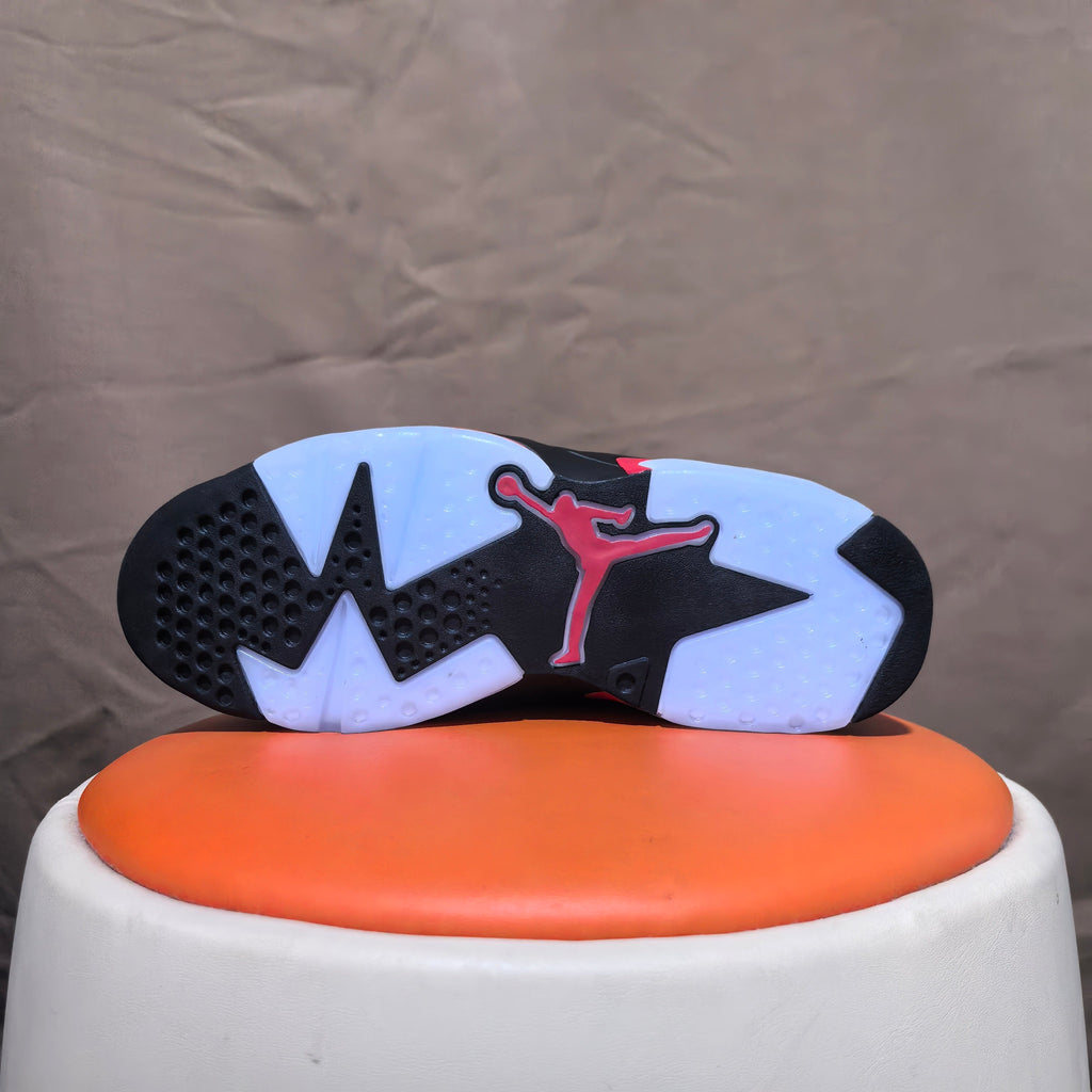 Jordan 6 Retro High-Top Sneakers in Black Red - product image from the listing.