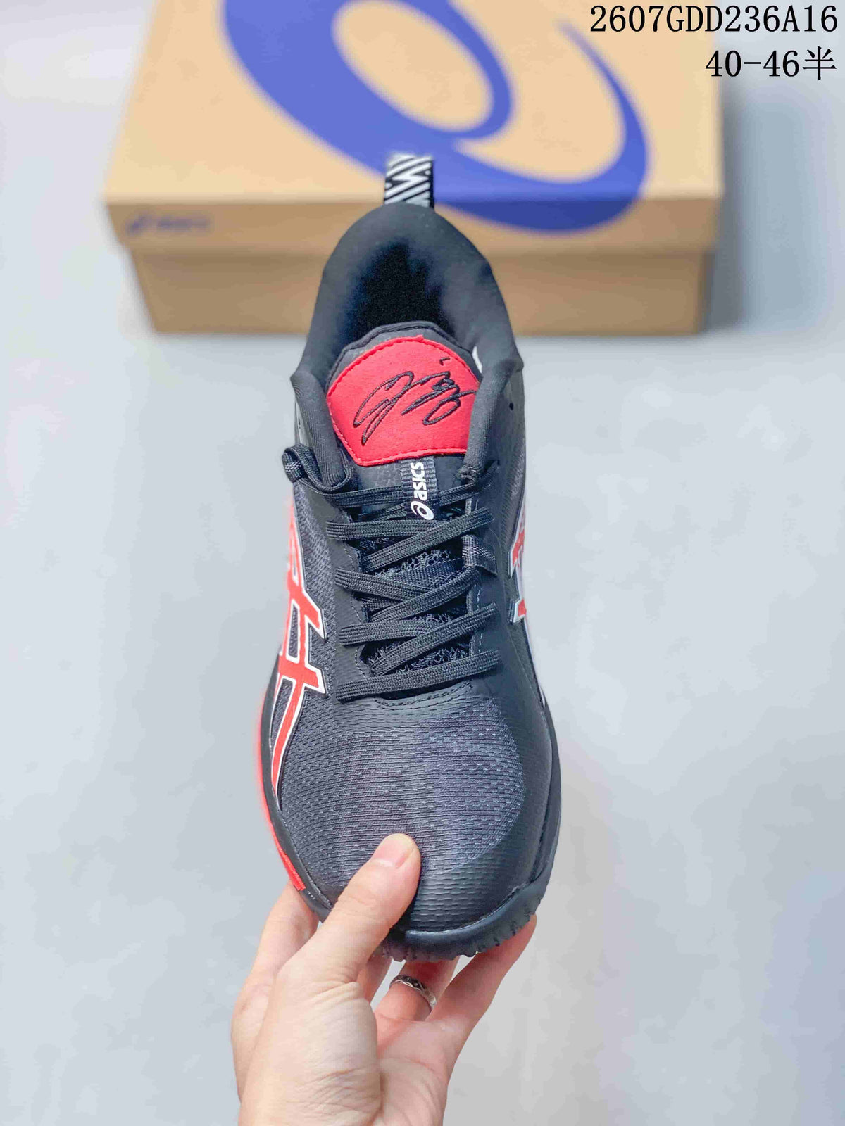 ASICS Swiftace Yuki Basketball Shoes in Black and Red 721060RRY - product image from the listing.