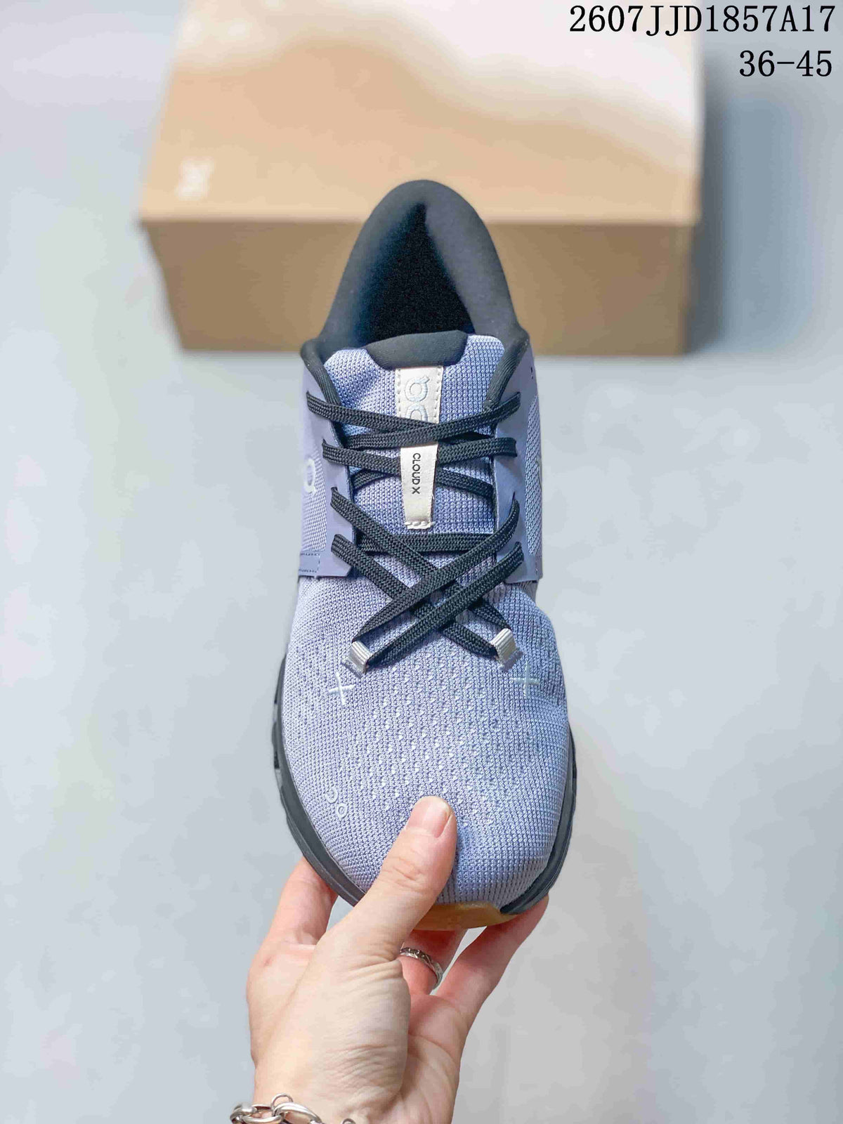 On Cloud X 4 Trainers Lavender Grey 2607 JJD1857A17 - product image from the listing.
