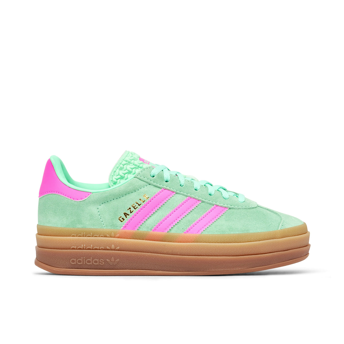Women's Adidas Originals Gazelle Bold Green - product image from the listing.