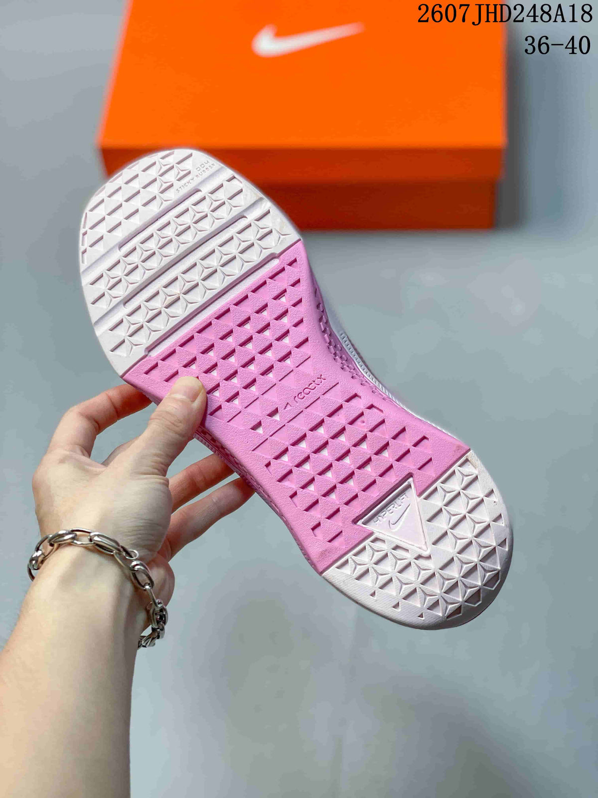 Nike Metcon 10 Pink White Mesh Training Trainers - product image from the listing.