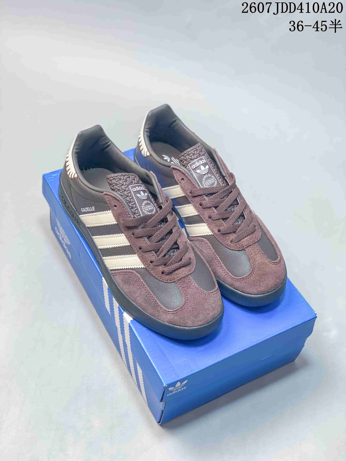 Adidas Gazelle Sneakers in Brown Cream Black 2607JDD410A20 - product image from the listing.
