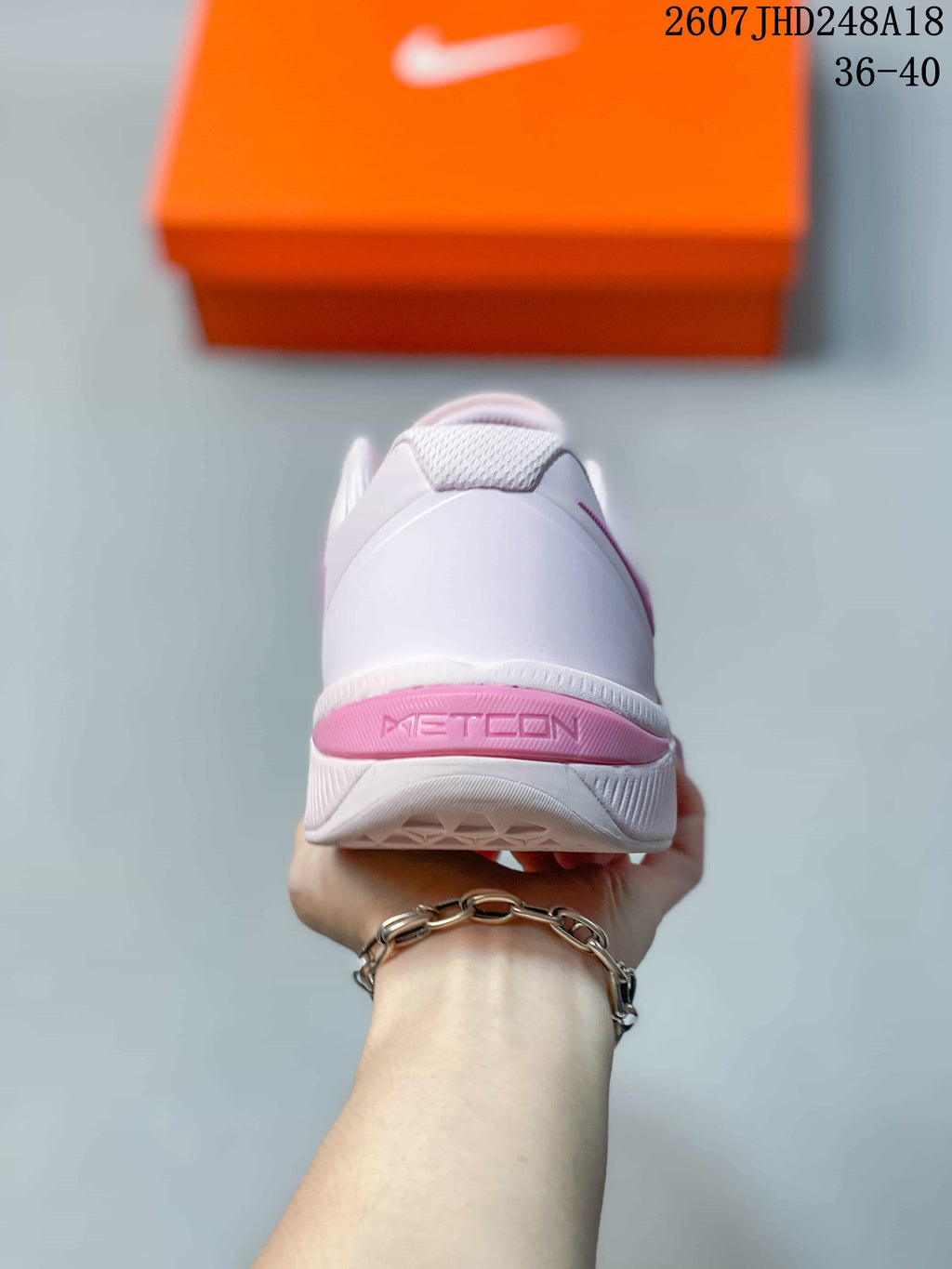 Nike Metcon 10 Pink White Mesh Training Trainers - product image from the listing.