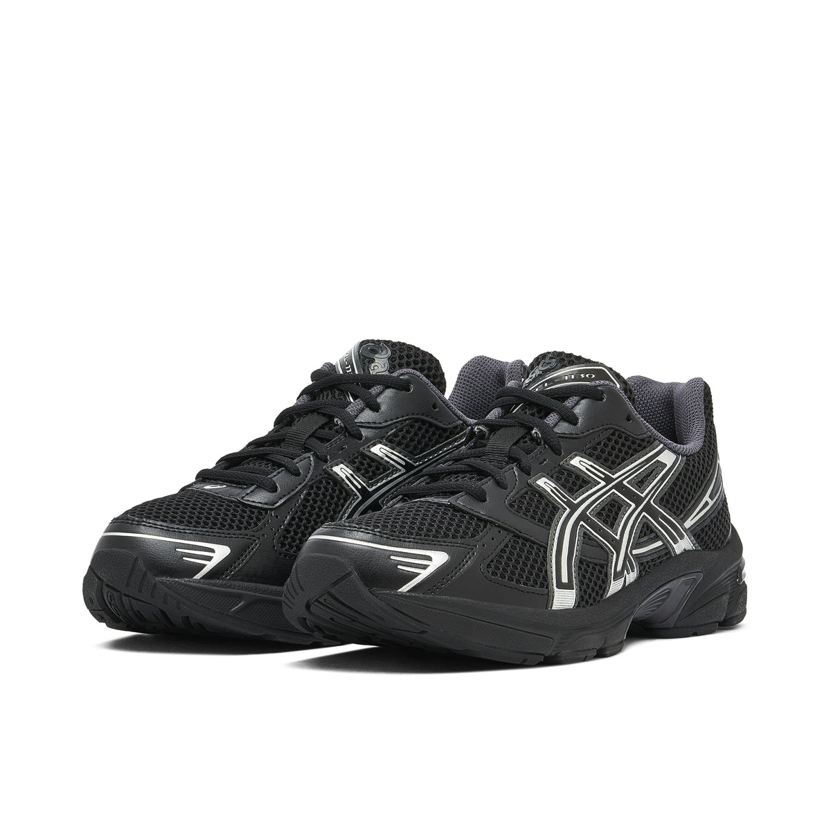 ASICS GEL-1130 in BLACK SILVER - product image from the listing.