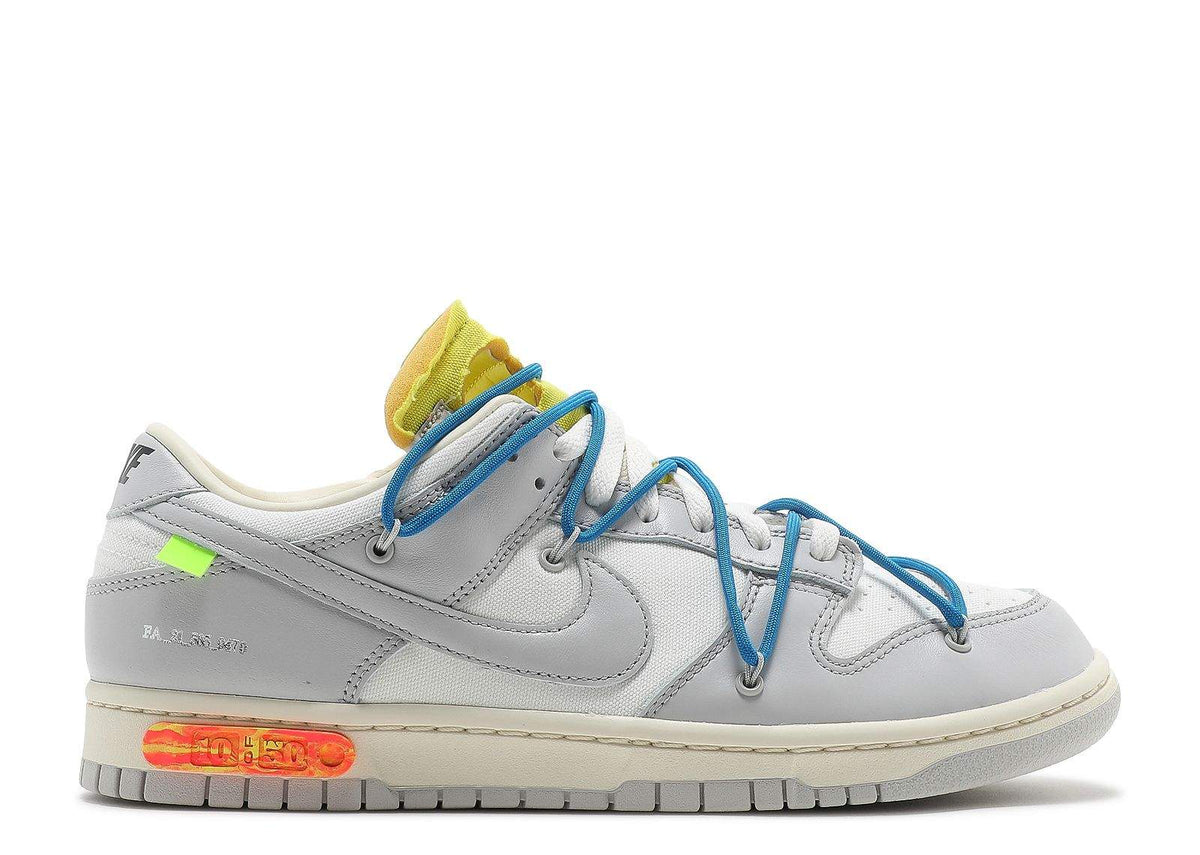 "Lot 10 of 50" Nike Off-White x Dunk Low Sneakers - product image from the listing.