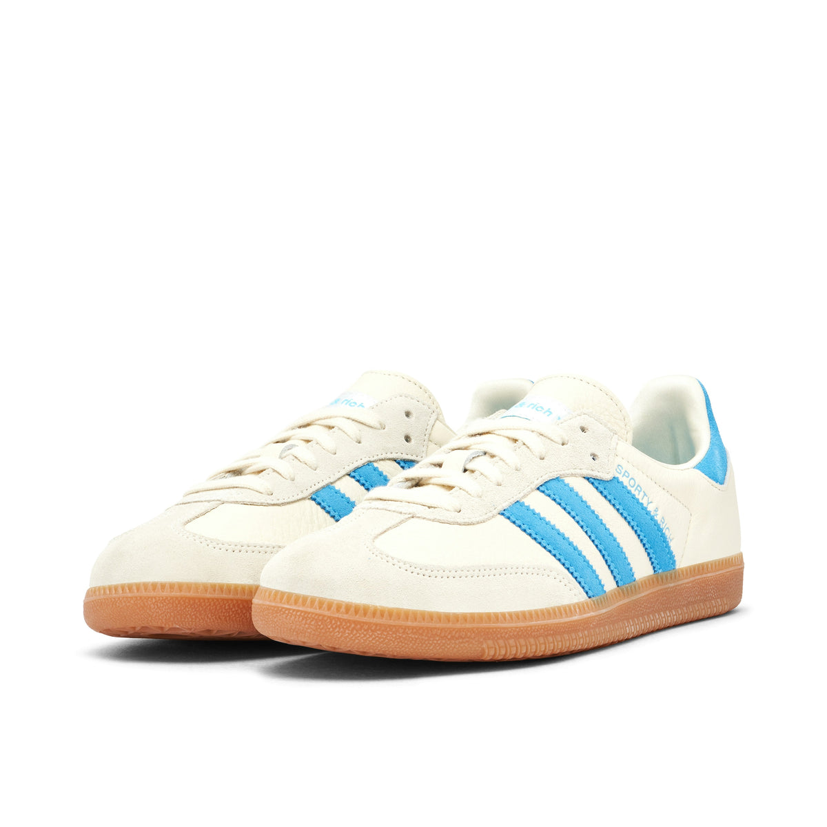 Adidas Samba x Sporty & Rich in Beige Blue - product image from the listing.