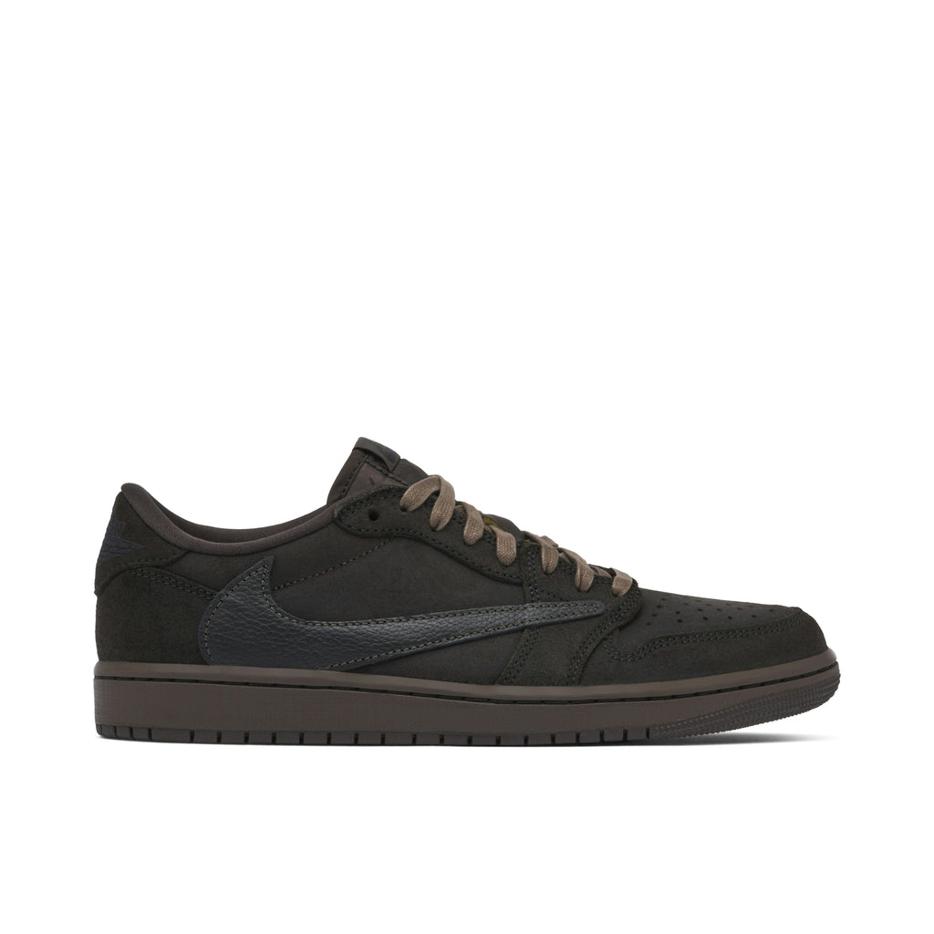 AIR JORDAN 1 RETRO LOW OG SP TRAVIS SCOTT VELVET in BROWN - product image from the listing.