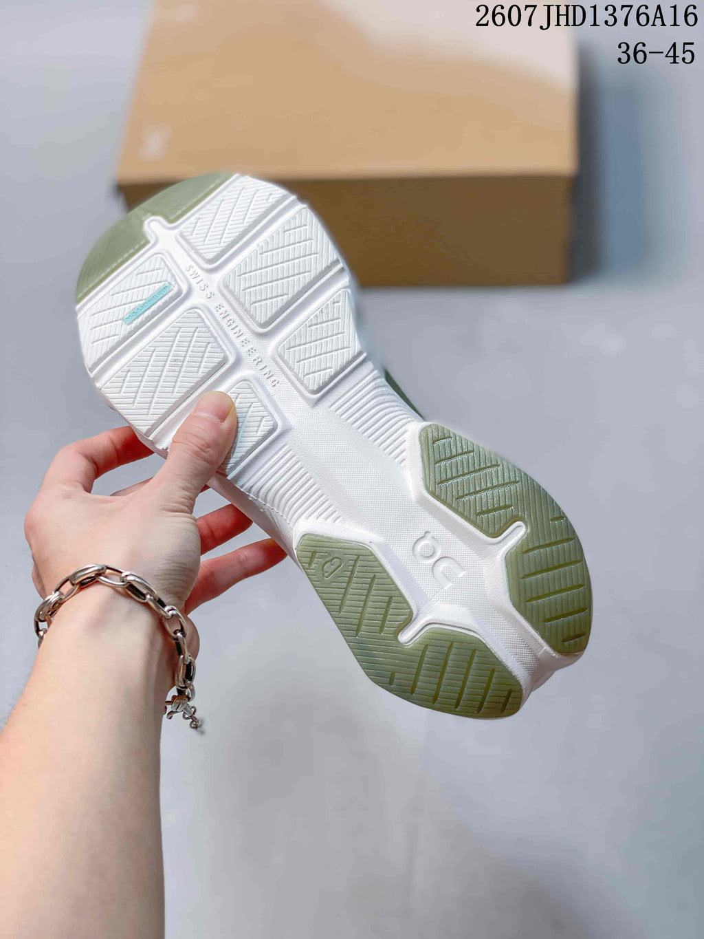 On Cloudpulse 2 Training Sneakers in Mint Green and White - product image from the listing.