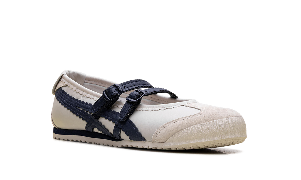 Women's Onitsuka Tiger Mexico 66 TGRS Ballet Flats - Birch Peacoat - product image from the listing.