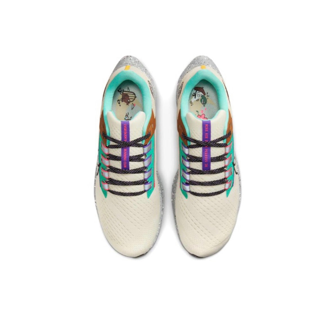 Ivory Nike Air Zoom Pegasus 38 Running Shoes DO2337-100 - product image from the listing.
