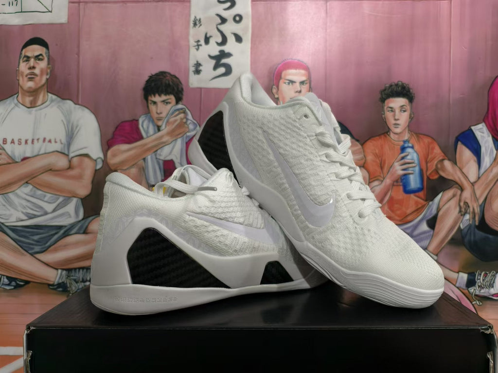 Nike Kobe Basketball Shoes in White - product image from the listing.