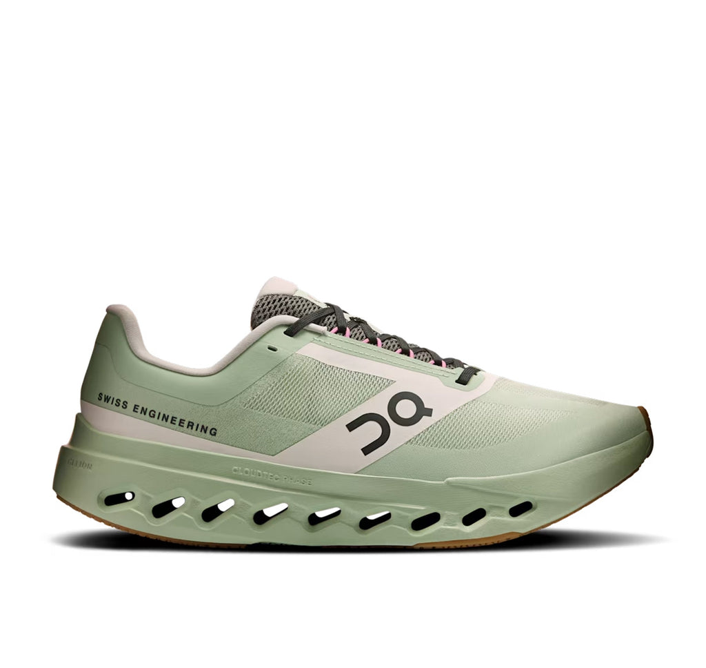 Women's On Cloudsurfer Next Z5 Mineral/Almond Running Shoes - product image from the listing.