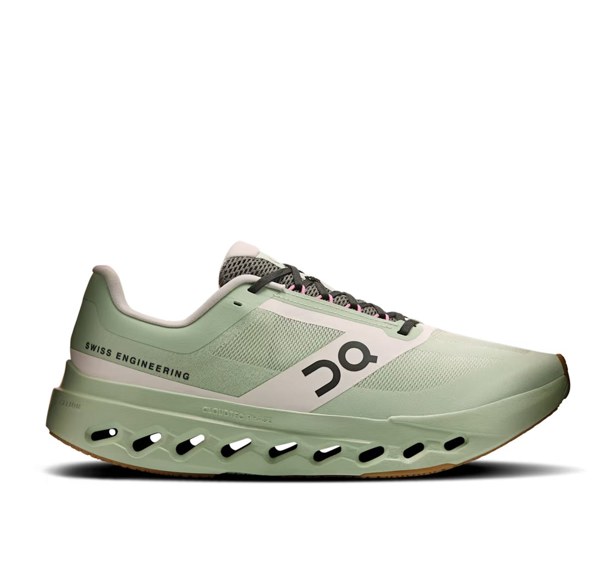 Women's On Cloudsurfer Next Z5 Mineral/Almond Running Shoes - product image from the listing.