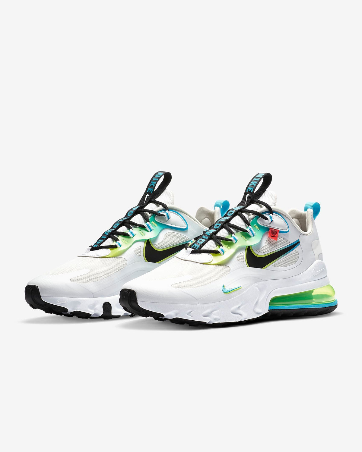 Nike Air Max 270 React Sneakers in White CK6457-100 - product image from the listing.