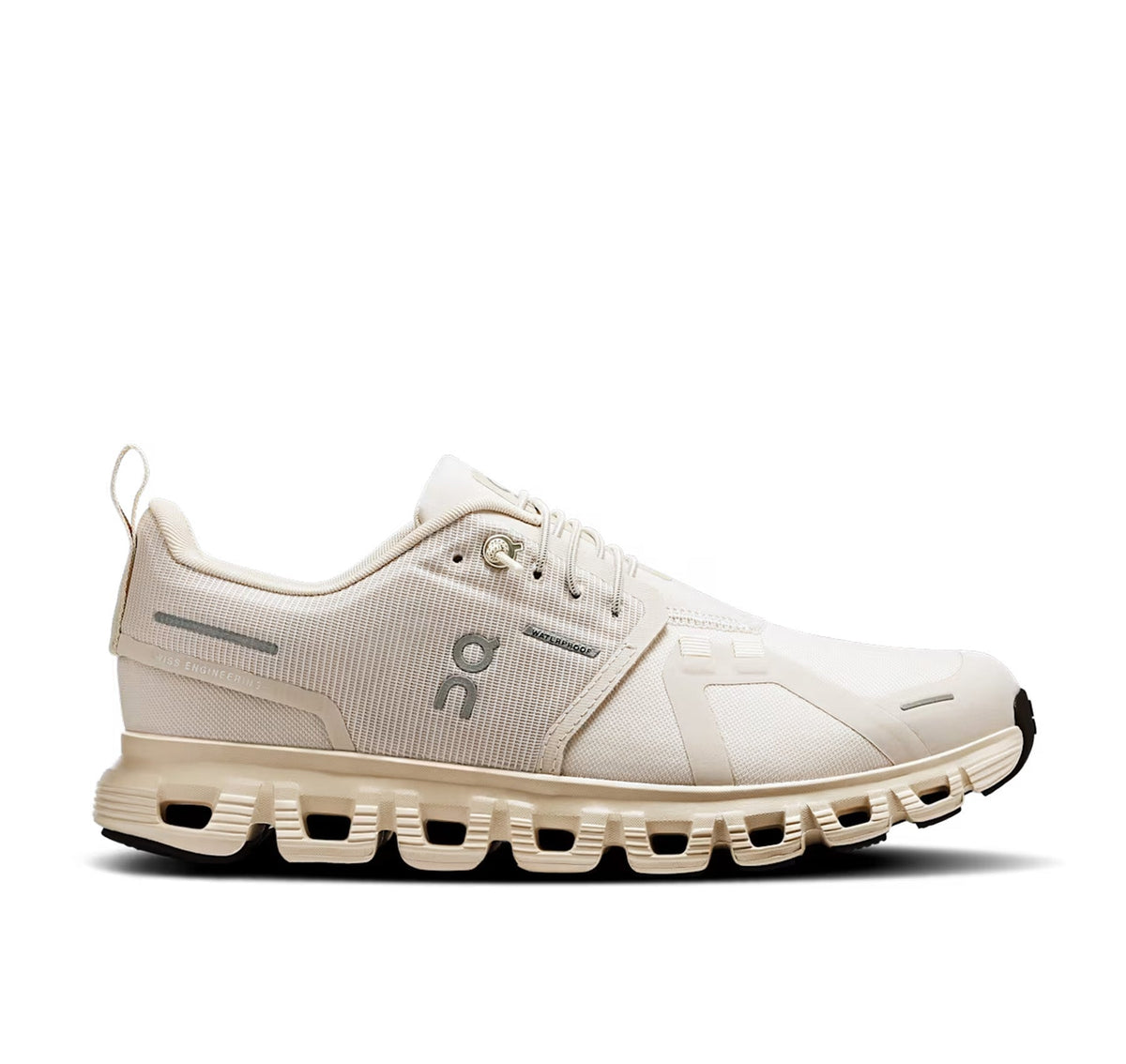 Women's On Cloud 6 Waterproof Pearl/Cream Lifestyle Sneakers - product image from the listing.