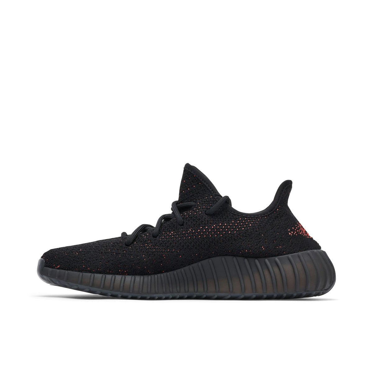 YEEZY BOOST 350 V2 in RED - product photo shown in the listing for this item.
