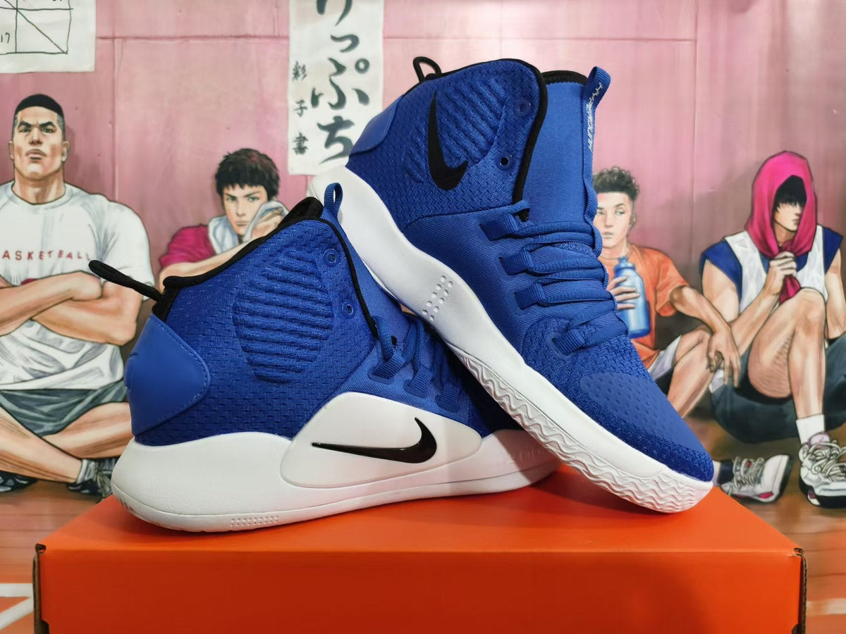 Blue and White Nike Hyperdunk Basketball Shoes - product image from the listing.