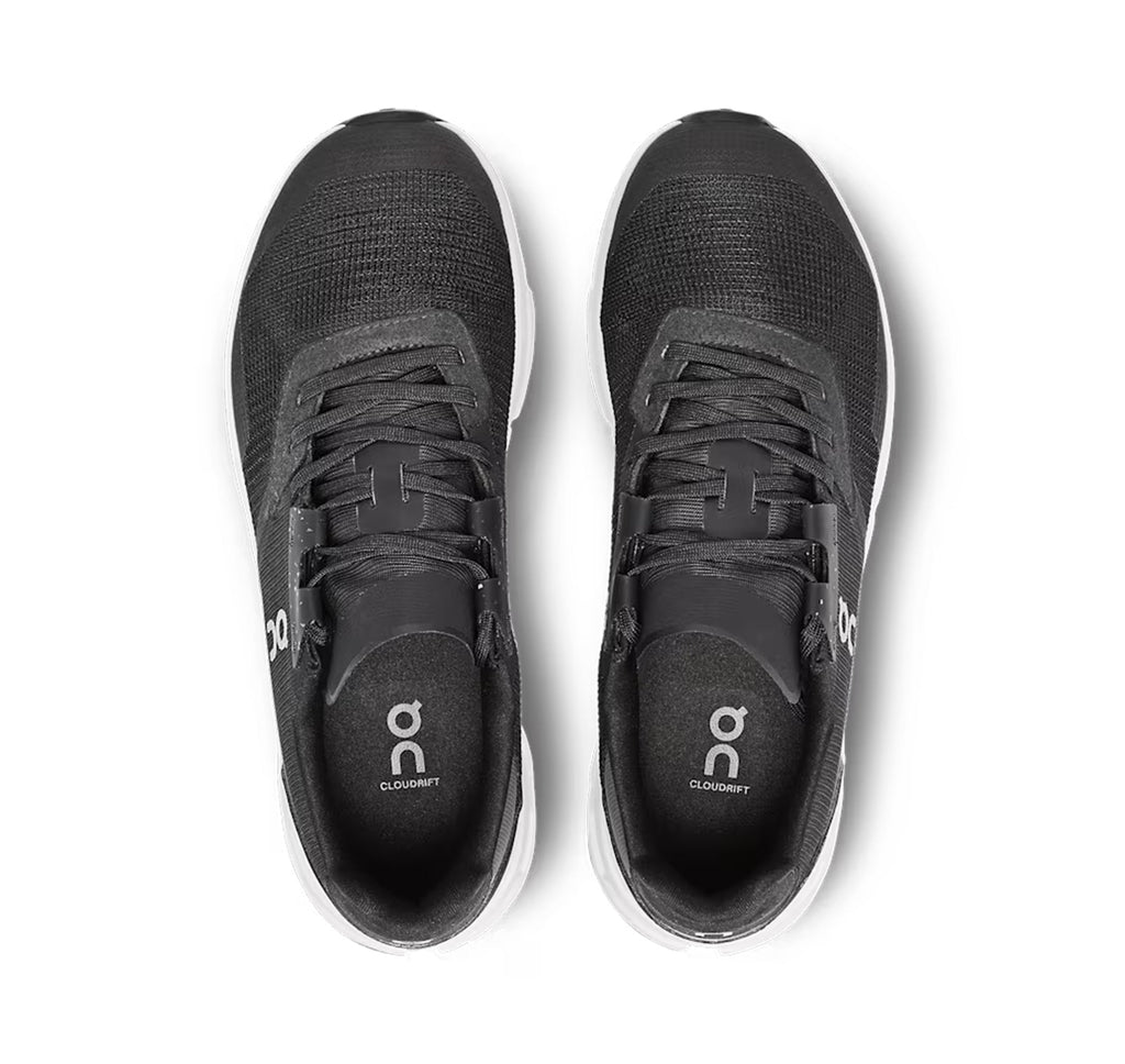 Women's On Cloudrift Black/White Lifestyle Sneakers - product image from the listing.