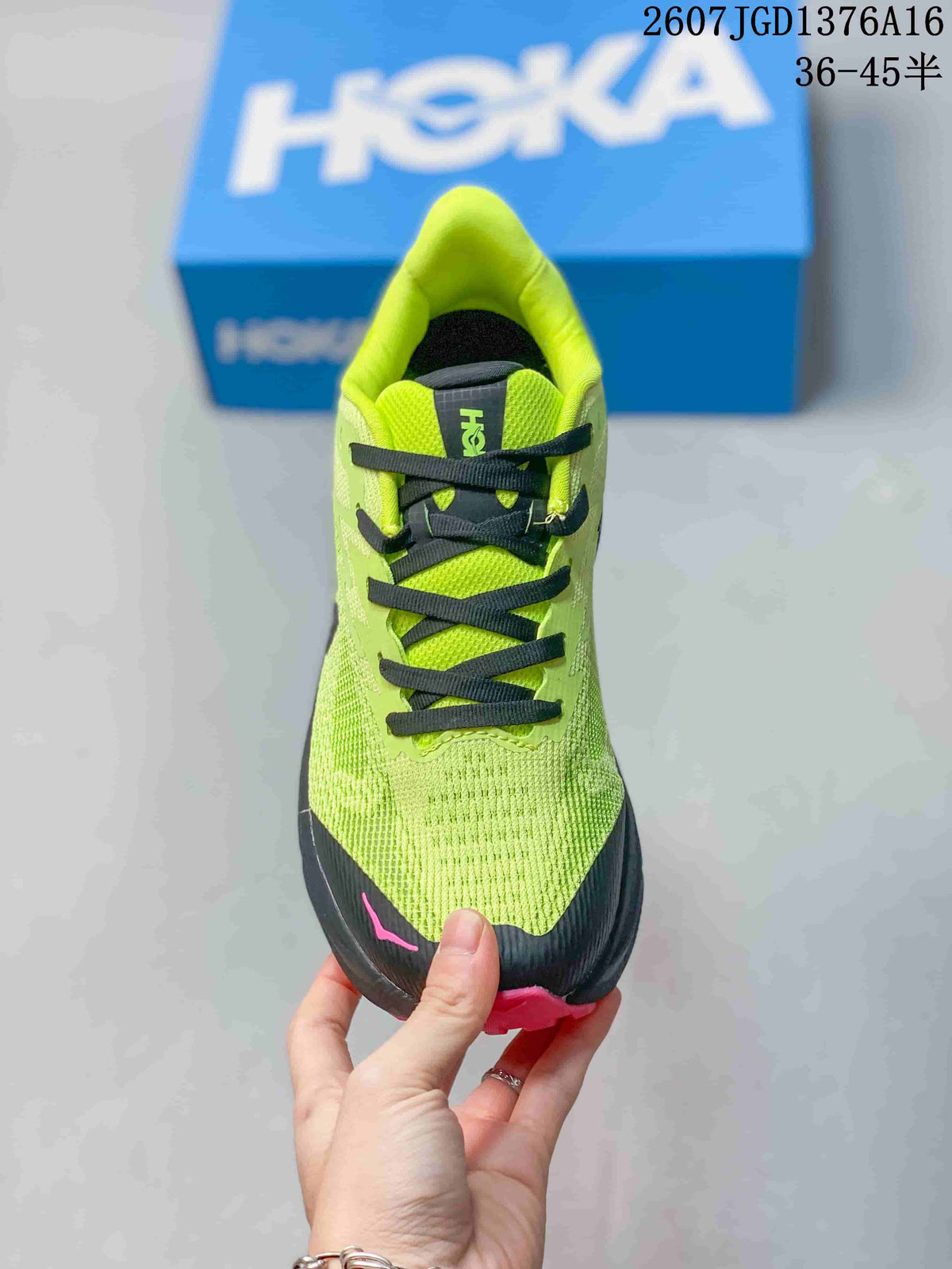 Women's HOKA Challenger 8 Running Shoes Green Black 711260WPR - product image from the listing.