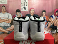 Nike Air Zoom Flight The Glove Basketball Shoes in White Black - product image from the listing.
