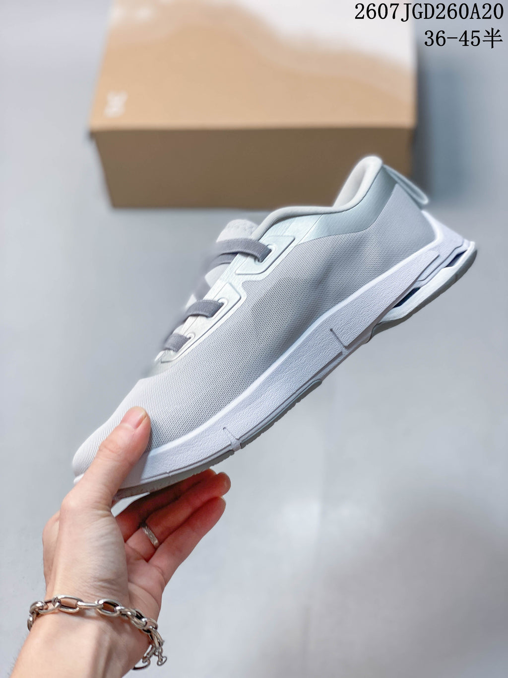 On Cloudnova Sneakers in Light Gray White - product image from the listing.