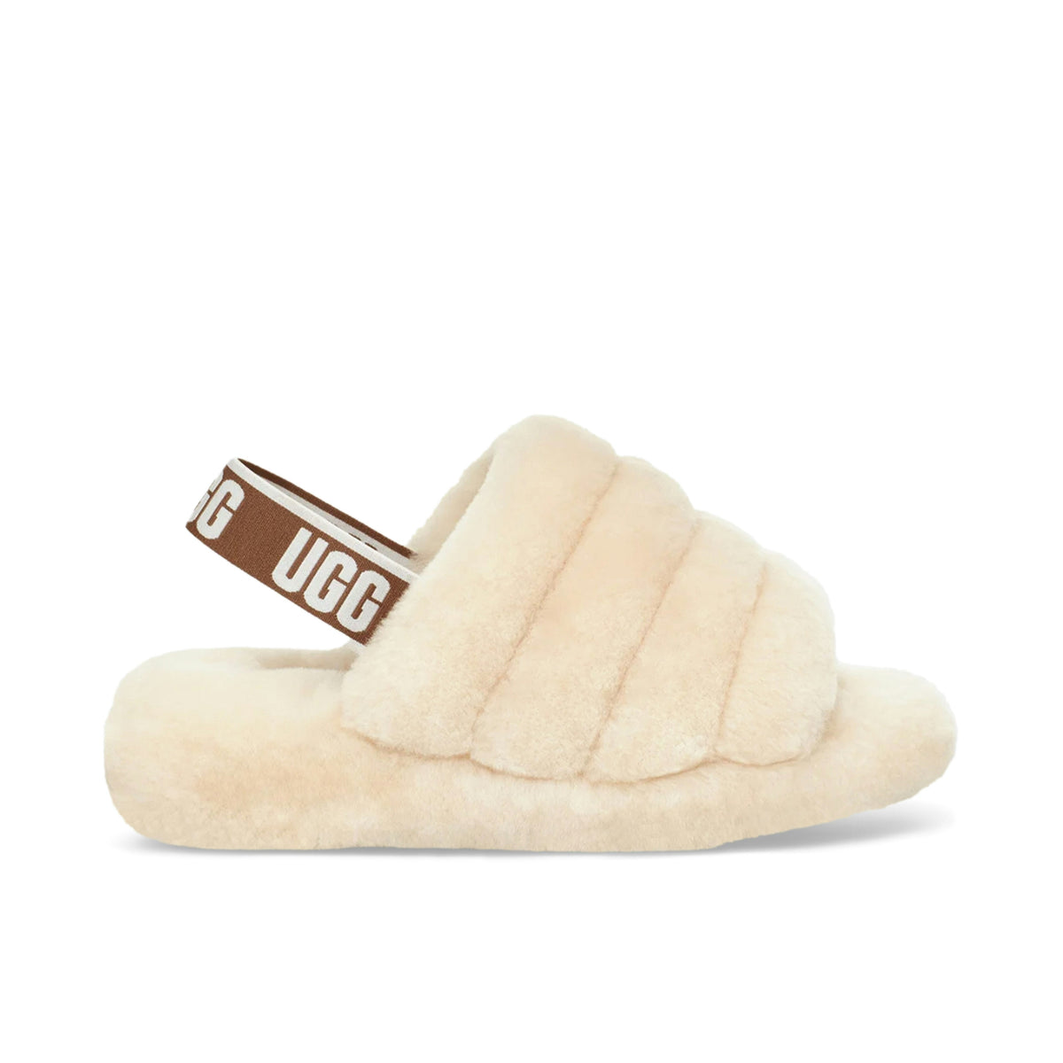UGG FLUFF YEAH SLIDE in NATURAL - product image from the listing.