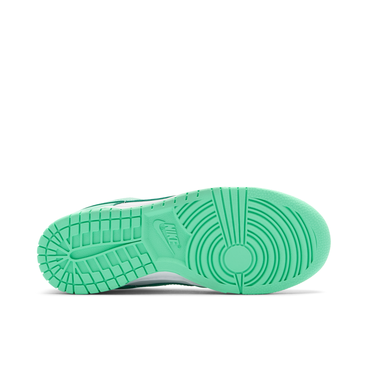 Women's NIKE DUNK LOW GREEN GLOW - product image from the listing.