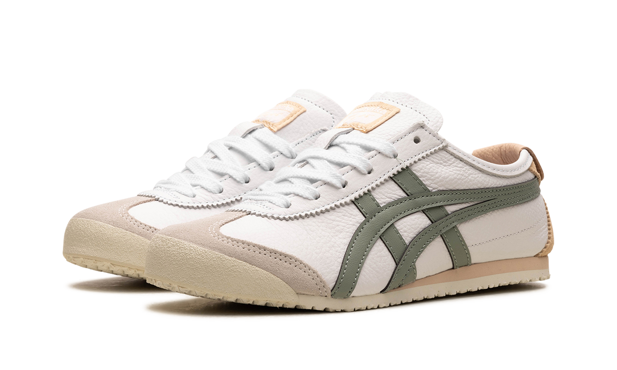 Women's Onitsuka Tiger Mexico 66 Sneakers - White Green - product image from the listing.