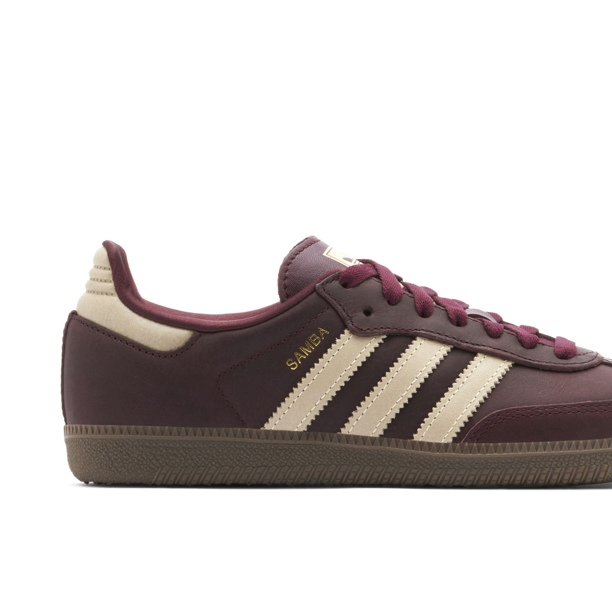 Women's ADIDAS SAMBA OG MAROON CRYSTAL SAND - product image from the listing.