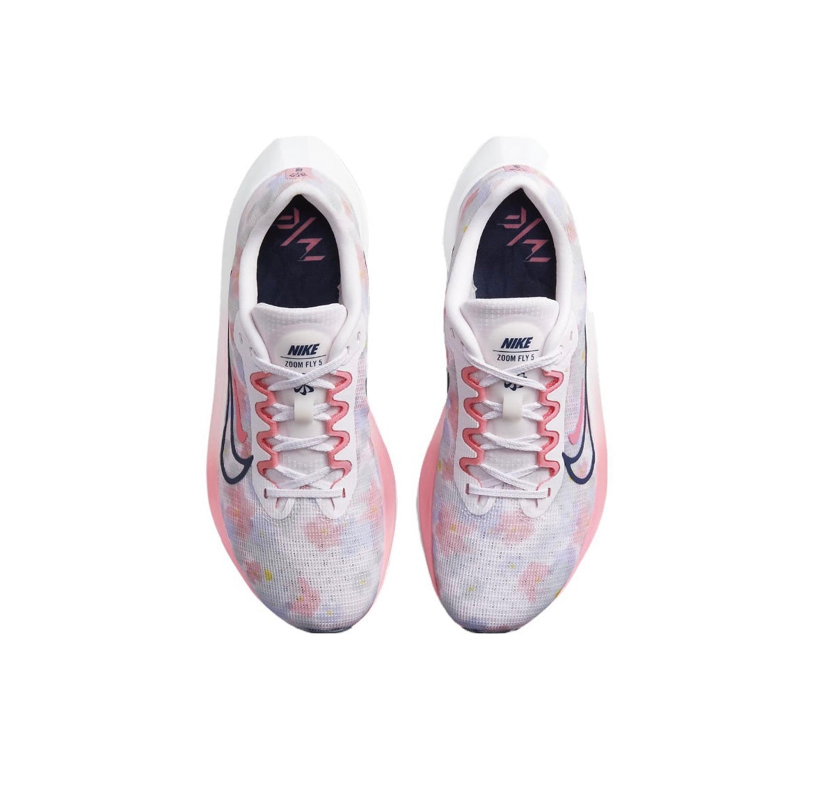 Nike Zoom Fly 5 Running Shoes in White Pink DV7894-600 - product image from the listing.
