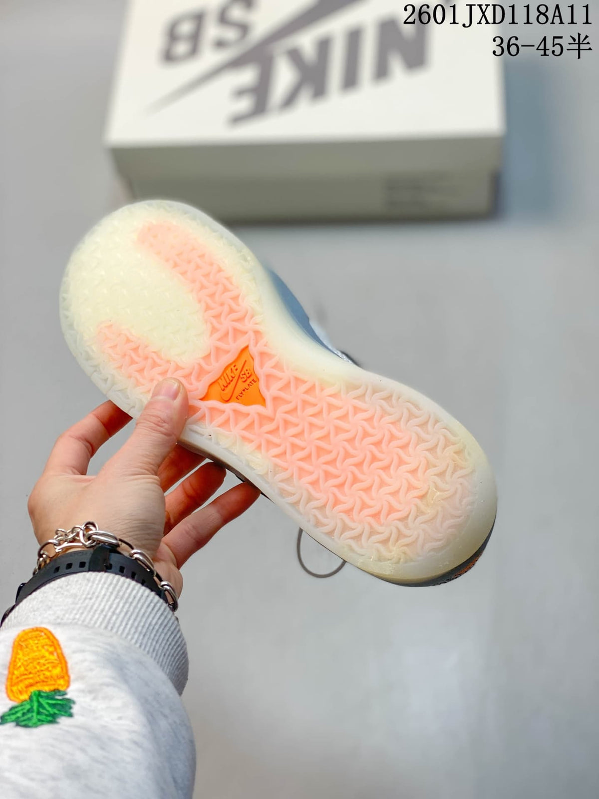 Nike SB PS8 Sneakers in White Blue Orange FV8493-200 - product image from the listing.