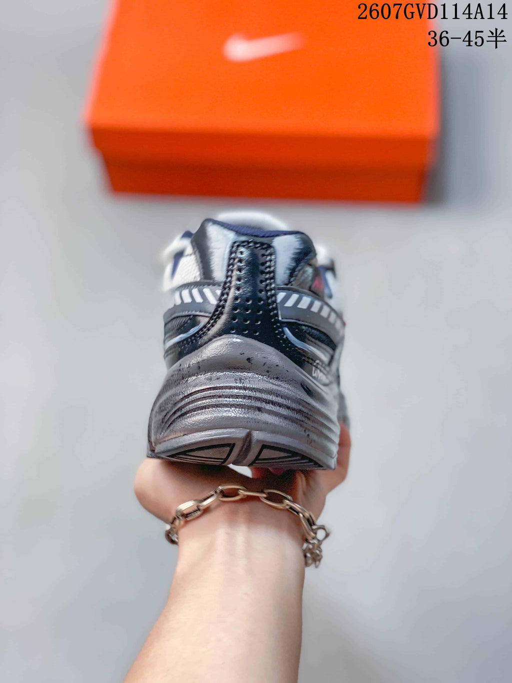 Nike Initiator RNR Sneakers in Gray White Black 2607GVD114A14 - product image from the listing.