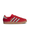 Women's ADIDAS GAZELLE INDOOR BETTER SCARLET HAZY GREEN - product image from the listing.