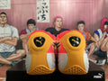 PUMA All-Pro Basketball Shoes, in Pink and Gold - product image from the listing.
