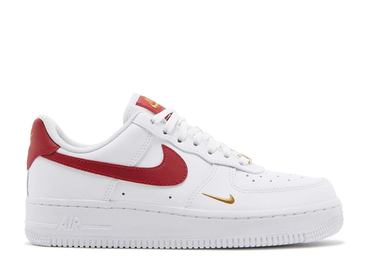 "White Gym Red" Nike Air Force 1 Essential Low Sneakers - product image from the listing.