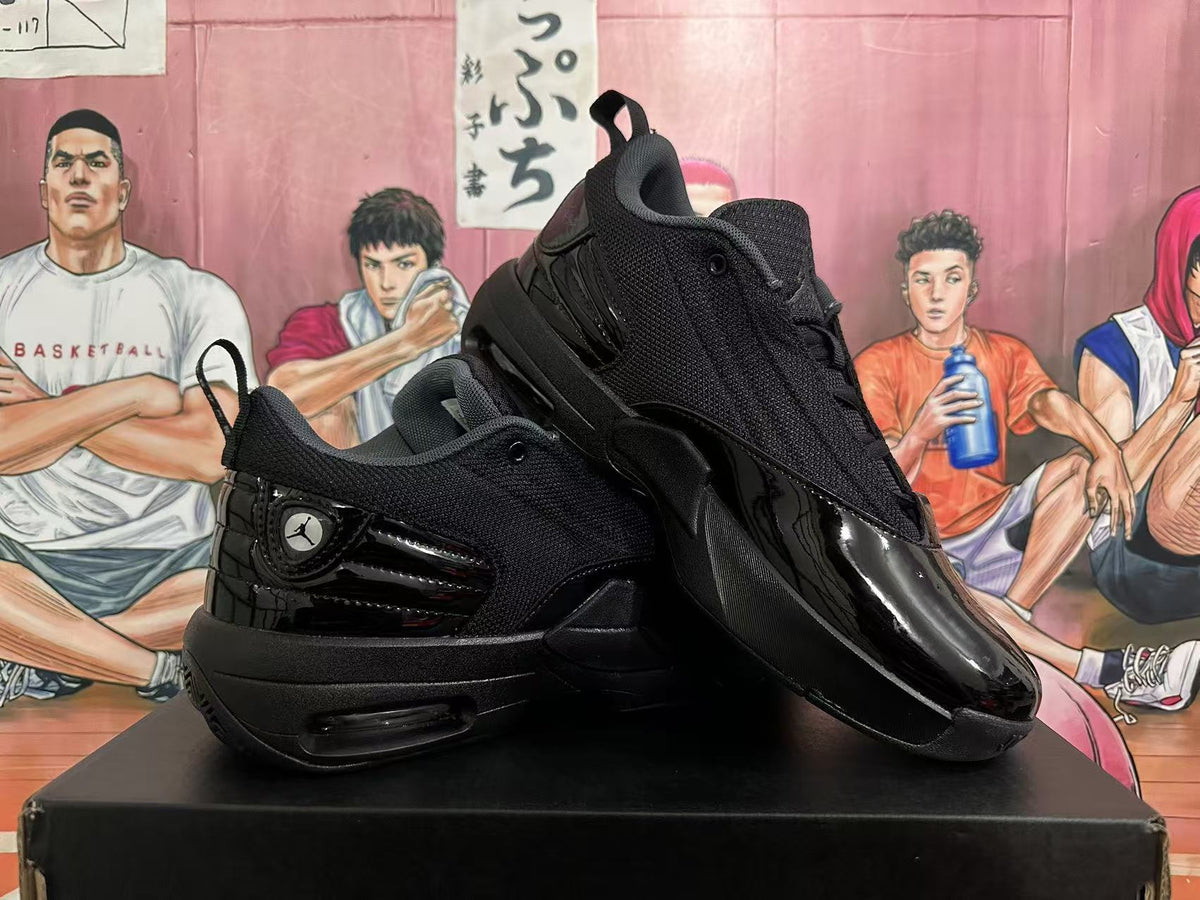Jordan Black Warrior Basketball Sneakers, in Black - product image from the listing.