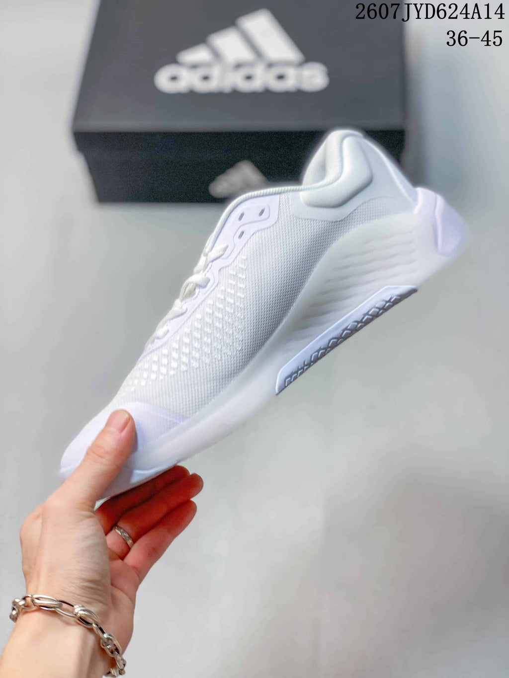 White Mesh - adidas Dropset 4 Training Shoes - product image from the listing.