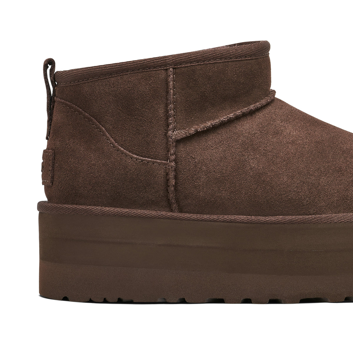 Women's UGG CLASSIC ULTRA MINI PLATFORM BURNT CEDAR - product image from the listing.