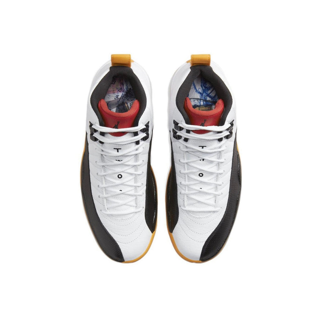 Air Jordan 12 25 Years in China White Black Yellow DR8887-100 - product image from the listing.