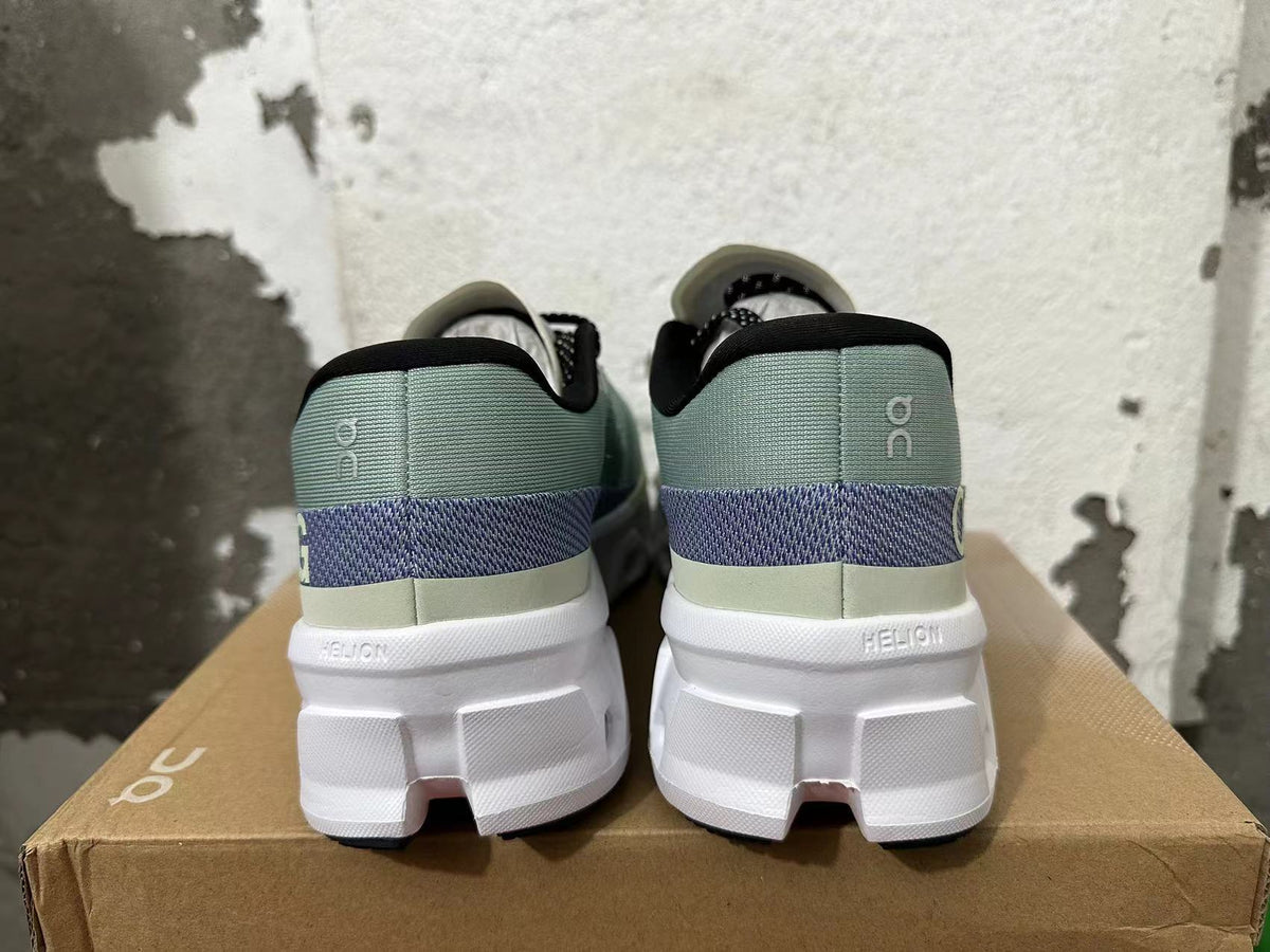 On Cloudmonster 2 Running Shoes, Sage in Green - product image from the listing.
