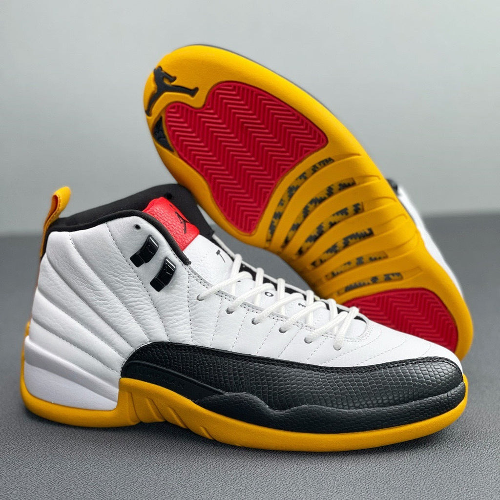 Air Jordan 12 25 Years in China White Black Yellow DR8887-100 - product image from the listing.
