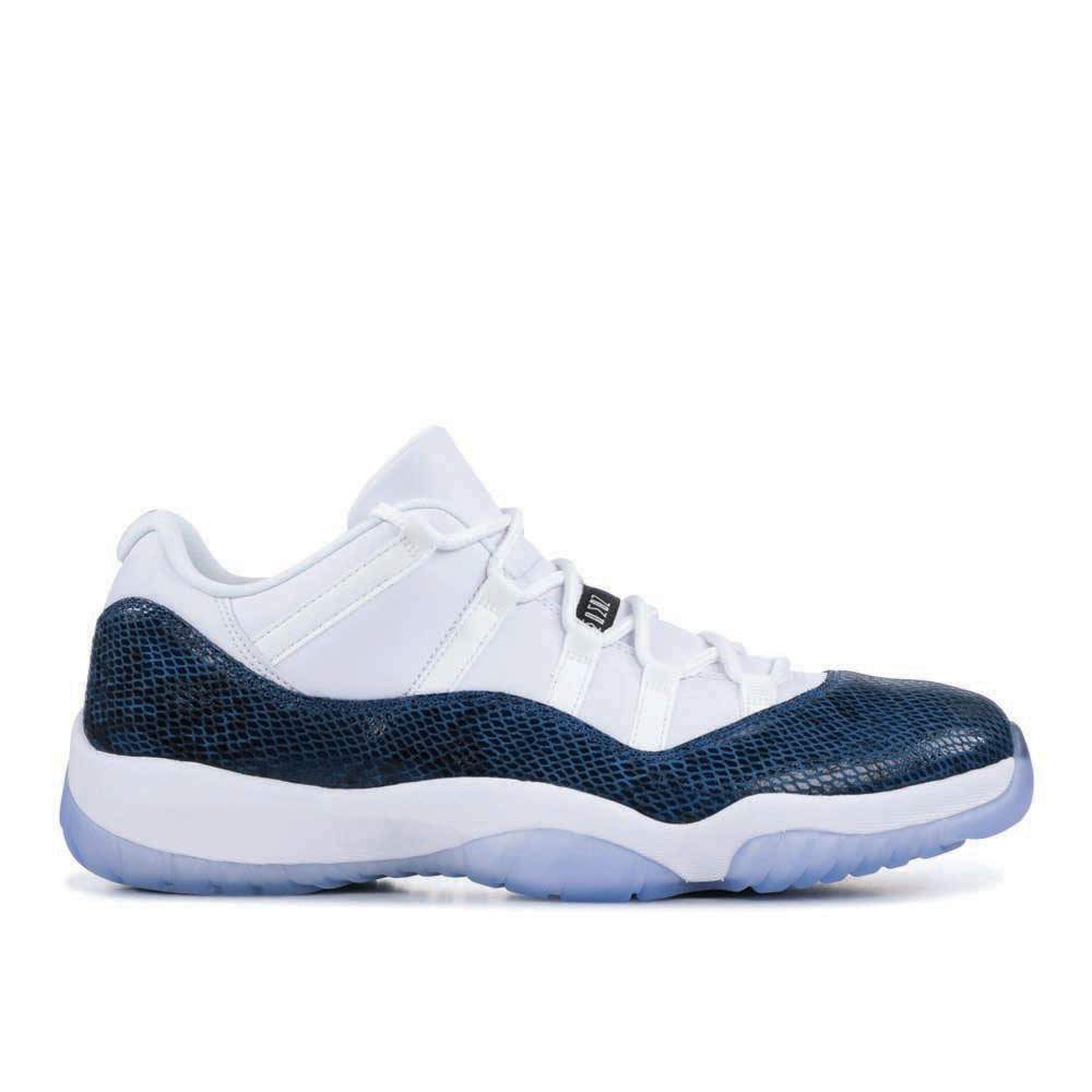 "Navy Snakeskin" Air Jordan 11 Retro Low 2019 Sneakers - product image from the listing.