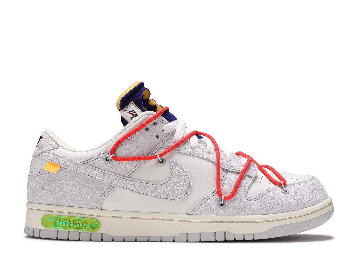 "Lot 13 of 50" Nike Off-White x Dunk Low Sneakers - product image from the listing.