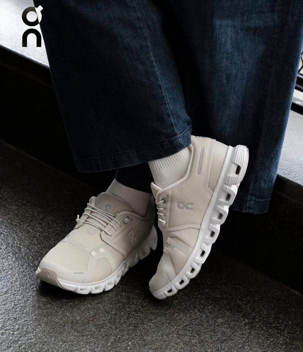 On Cloud 6 Pearl White Lifestyle Trainers - product image from the listing.